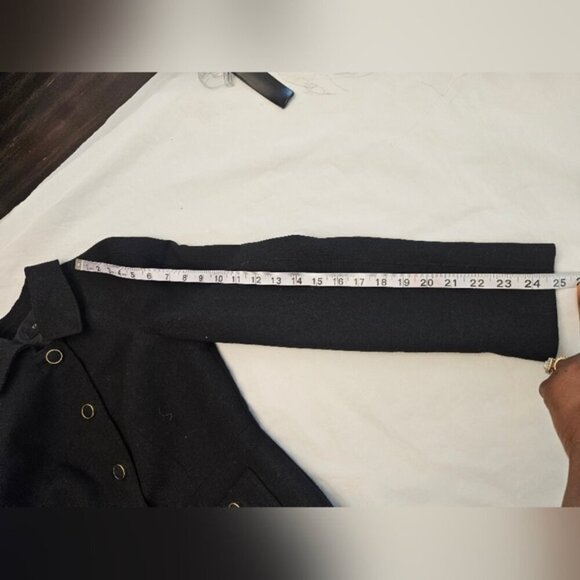 Talbots Women's Black Button Lined Collar  Jacket. Size 6p - Picture 9 of 10